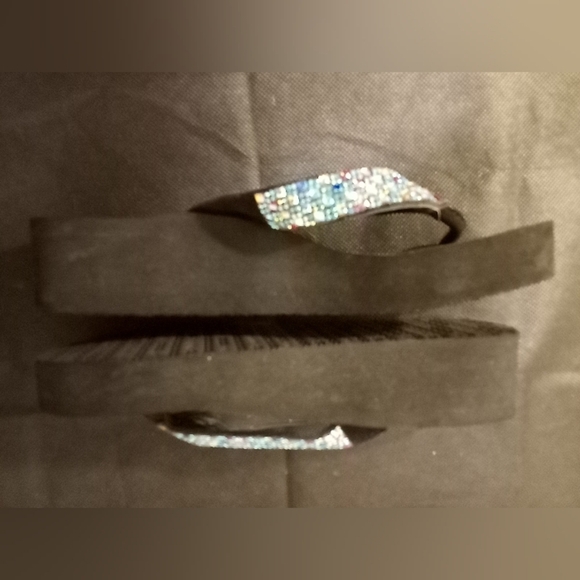 Yellow Box -Wedge Style Sandals, Leather Straps Accented W/ Multi Colored Stones - Picture 5 of 7